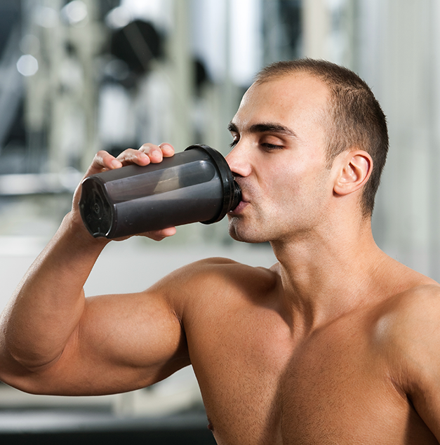 Man Drinking Shake Man Drinking Shake